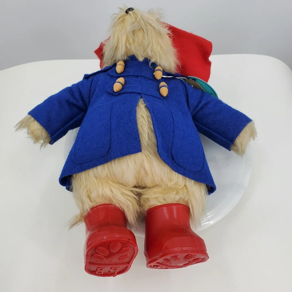 Vintage Gabrielle Designs Paddington Bear 1981 Made in England Blue Coat Red Hat